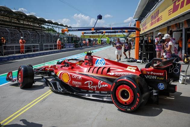Foto IPP Enrico Schiavi Budapest 19-07-2024 Formula 1 F1 Gran Premio di Ungheria 2024 FP1 nella foto: Carlos Sainz - Ferrari Budapest italy  Copyright: xR4924_italyphotopressx