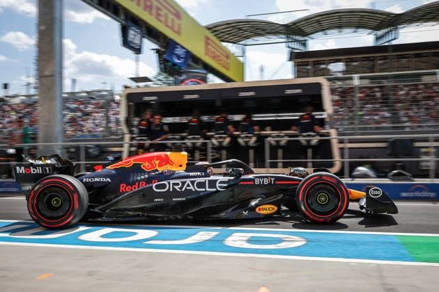 Foto IPP Enrico Schiavi Budapest 19-07-2024 Formula 1 F1 Gran Premio di Ungheria 2024 FP1 nella foto: Max Verstappen - RedBull Racing Budapest italy  Copyright: xR4924_italyphotopressx