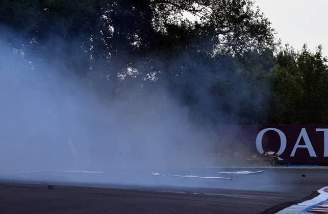 19 07 2024, Hungaroring, Budapest, FORMULA 1 HUNGARIAN GRAND PRIX 2024 , in the picture accident of Charles Leclerc MCO , Scuderia Ferrari HP Defodi 506 20240719 hbr 4552 Defodi-506