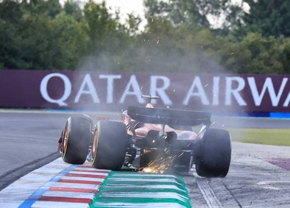 FORMULA 1 HUNGARIAN GRAND PRIX 2024 19 07 2024, Hungaroring, Budapest, FORMULA 1 HUNGARIAN GRAND PRIX 2024 , in the picture accident of Charles Leclerc MCO , Scuderia Ferrari HP nordphotoxGmbHx xBratic nph00250