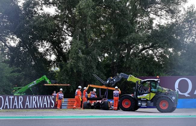 19 07 2024, Hungaroring, Budapest, FORMULA 1 HUNGARIAN GRAND PRIX 2024 , in the picture accident of Charles Leclerc MCO , Scuderia Ferrari HP Defodi 506 20240719 hbr 4560 Defodi-506