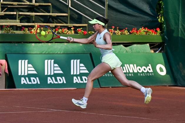 Eva Lys (GER) during the quarter finals match vs. Rebecca Sramkova (SVK) at the WTA250 Hungarian Gran Prix Tennis on 19th July 2024 at Romai Teniszakademia, Budapest, Hungary  Copyright: xVincenzoxOrlando IPAxSportx xipax xx IPA_48120729 IPA_Agency_IPA48120729