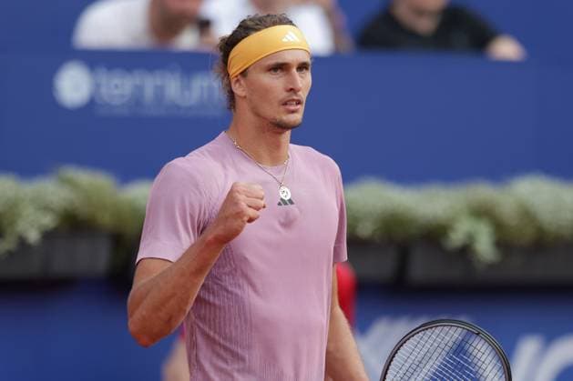 Tennis Men ATP, Tennis Men Tour 500 European Open Hamburg, Hamburg Open ATP 500 2024 , 19 07 2024 , Alexander Zverev GER is happy about the win Copyright: FernandoxSoares