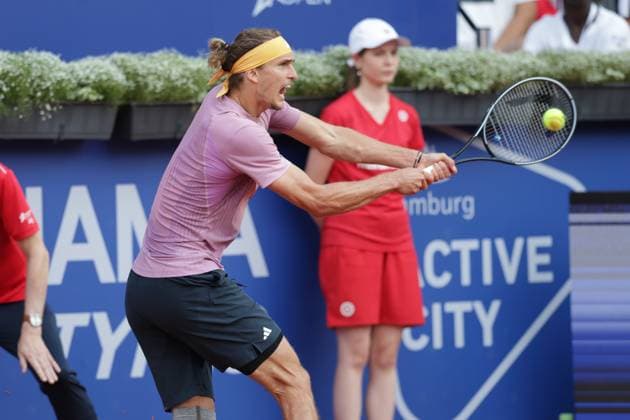 Tennis Men ATP, Tennis Men Tour 500 European Open Hamburg, Hamburg Open ATP 500 2024 , 19 07 2024 , Alexander Zverev GER plays a backhand Copyright: FernandoxSoares