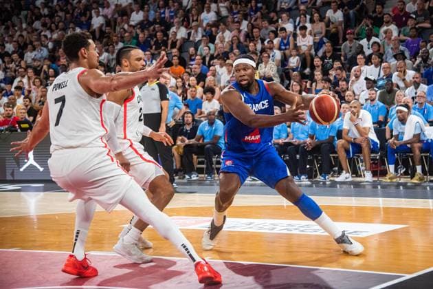 Basketball, Test match, France - Canada