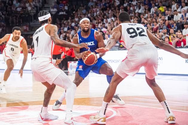 Guerschon Yabusele (France) BASKET : France x Canada - Match de preparation JO - 19 07 2024 BaptisteAutissier Panoramic 