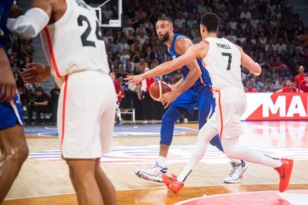 Rudy Gobert (France) BASKET : France x Canada - Match de preparation JO - 19 07 2024 BaptisteAutissier Panoramic 