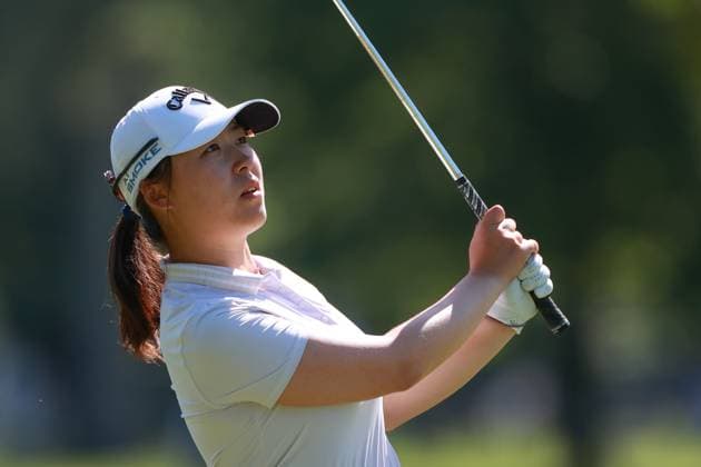 DANA Open SYLVANIA, OHIO - JULY 19: Mary Liu of Xi™an, China hits from the 7th fairway during the second round of the DANA Open golf tournament at Highland Meadows Golf Club in Sylvania, Ohio USA, on Friday, July 19, 2024. Sylvania Ohio United States  Copyright: xAmyxLemusx originalFilename:lemus-danaopen240719_npC96.jpg