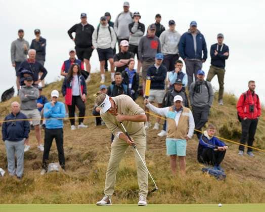 19th July 2024; Royal Troon Golf Club, Troon, South Ayrshire, Scotland; The Open Championship Round 2; Marcel Siem putts on the twelfth hole  ActionPlus12669890 StevenxFlynn