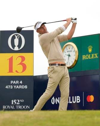 19th July 2024; Royal Troon Golf Club, Troon, South Ayrshire, Scotland; The Open Championship Round 2; Marcel Siem plays his tee shot on the 13th hole  ActionPlus12669895 StevenxFlynn