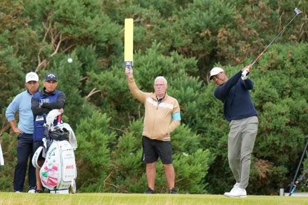 19th July 2024; Royal Troon Golf Club, Troon, South Ayrshire, Scotland; The Open Championship Round 2; Tiger Woods plays from the 12th tee  ActionPlus12669937 StevenxFlynn
