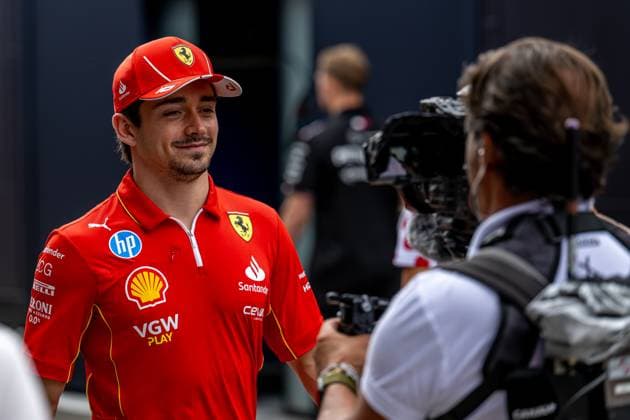 MOGYOROD, HUNGARY: Charles Leclerc, racing for the Ferrari team during the 2024 Formula 1 Hungarian Grand Prix at the Hungaroring in Mogyorod, Hungary