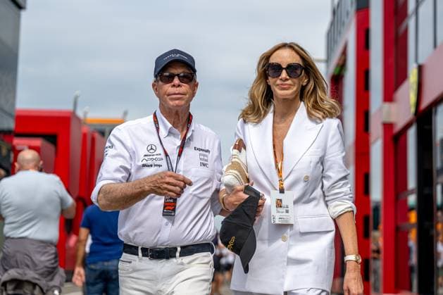 MOGYOROD, HUNGARY: Tommy Hilfiger, fashion designer, at the 2024 Formula 1 Hungarian Grand Prix at the Hungaroring in Mogyorod, Hungary.
