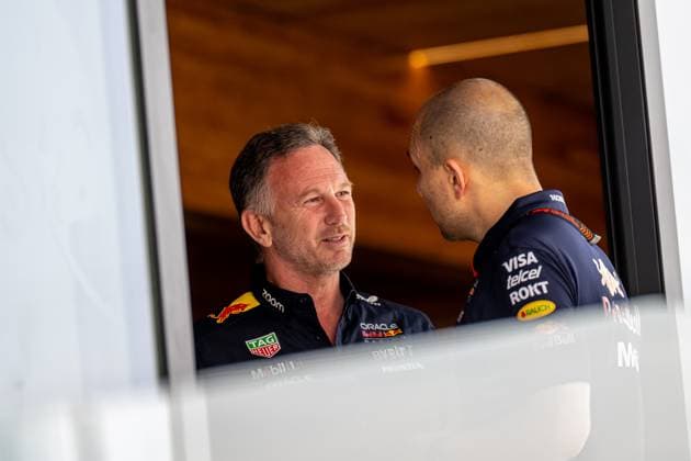 MOGYOROD, HUNGARY: Christian Horner, racing for the Red Bull Racing team during the 2024 Formula 1 Hungarian Grand Prix at the Hungaroring in Mogyorod, Hungary