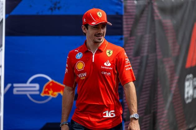 MOGYOROD, HUNGARY: Charles Leclerc, racing for the Ferrari team during the 2024 Formula 1 Hungarian Grand Prix at the Hungaroring in Mogyorod, Hungary