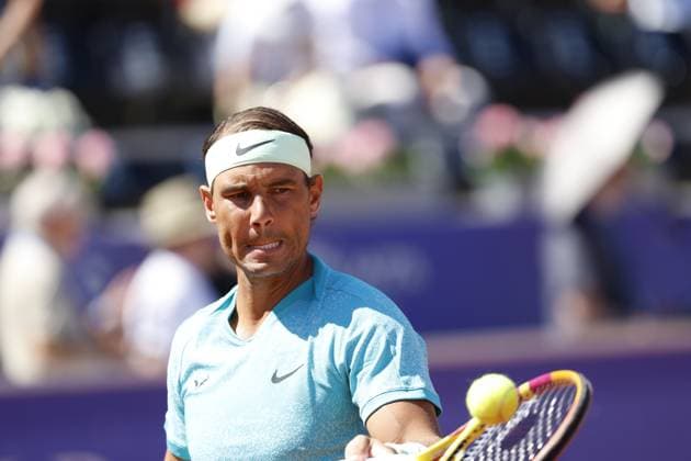 BASTAD, SWEDEN 20240720 Spains Rafael Nadal during Saturdays mens singles semi-final against Croatias Duje AjdukoviÄ‡ at the Nordea Open in Bastad BASTAD SWEDEN x9200x  Copyright: xAdamxIhse TTx NORDEA OPEN BASTAD