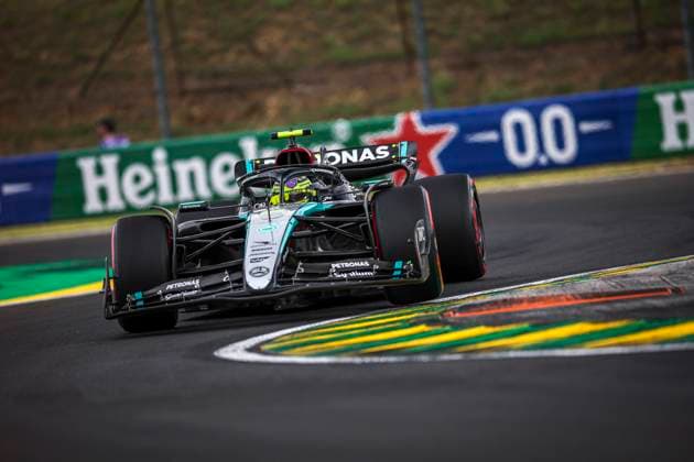 44 HAMILTON Lewis (gbr), Mercedes AMG F1 Team W15, action during the Formula 1 Hungarian Grand Prix 2024, 13th round of the 2024 Formula One World Championship, WM, Weltmeisterschaft from July 19 to 21, 2024 on the Hungaroring, in Mogyorod, Hungary - F1 - HUNGARIAN GRAND PRIX 2024 DPPI Panoramic  240720_R13_UNGHERIA_DP_EA016245