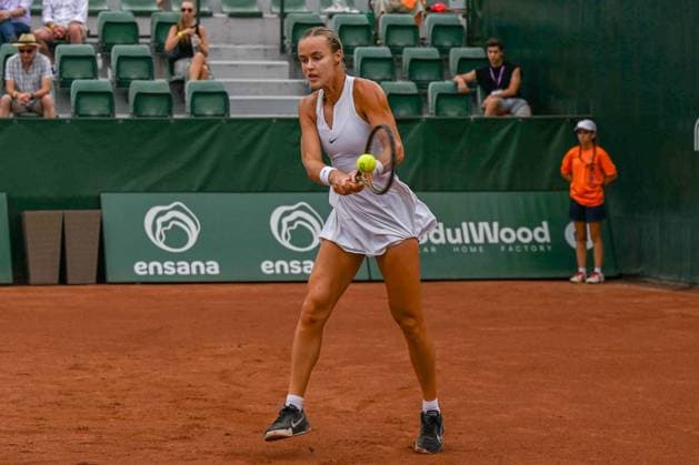 Anna Karolina Schmiedlova (SVK) during the quarter finals match vs. Aliaksandra Sasnovich at the WTA250 Hungarian Gran Prix Tennis on 19th July 2024 at Romai Teniszakademia, Budapest, Hungary  Copyright: xVincenzoxOrlando IPAxSportx xipax xx IPA_48134602 IPA_Agency_IPA48134602