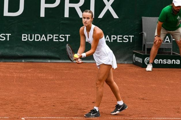 Anna Karolina Schmiedlova (SVK) during the quarter finals match vs. Aliaksandra Sasnovich at the WTA250 Hungarian Gran Prix Tennis on 19th July 2024 at Romai Teniszakademia, Budapest, Hungary  Copyright: xVincenzoxOrlando IPAxSportx xipax xx IPA_48134608 IPA_Agency_IPA48134608