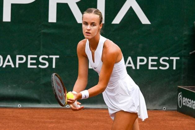 Anna Karolina Schmiedlova (SVK) during the quarter finals match vs. Aliaksandra Sasnovich at the WTA250 Hungarian Gran Prix Tennis on 19th July 2024 at Romai Teniszakademia, Budapest, Hungary  Copyright: xVincenzoxOrlando IPAxSportx xipax xx IPA_48134610 IPA_Agency_IPA48134610