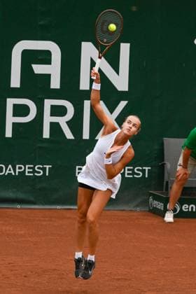 Anna Karolina Schmiedlova (SVK) during the quarter finals match vs. Aliaksandra Sasnovich at the WTA250 Hungarian Gran Prix Tennis on 19th July 2024 at Romai Teniszakademia, Budapest, Hungary  Copyright: xVincenzoxOrlando IPAxSportx xipax xx IPA_48134613 IPA_Agency_IPA48134613