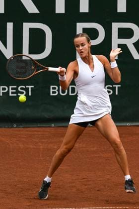 Anna Karolina Schmiedlova (SVK) during the quarter finals match vs. Aliaksandra Sasnovich at the WTA250 Hungarian Gran Prix Tennis on 19th July 2024 at Romai Teniszakademia, Budapest, Hungary  Copyright: xVincenzoxOrlando IPAxSportx xipax xx IPA_48134620 IPA_Agency_IPA48134620
