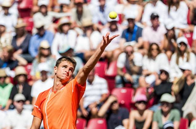 240720 Duje Ajdukovic of Croatia during day 6 of the Nordea Open on July 20, 2024 in Bastad Photo Niclas Jönsson BILDBYRAN COP 273 NO0290 tennis atp 250 nordea open bbeng  Copyright: NICLASxJÖNSSON BB240720NO024