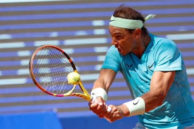 BASTAD, SWEDEN 20240720 Spains Rafael Nadal during Saturdays mens singles semi-final against Croatias Duje AjdukoviÄ‡ at the Nordea Open in Bastad BASTAD SWEDEN x9200x  Copyright: xAdamxIhse TTx NORDEA OPEN BASTAD