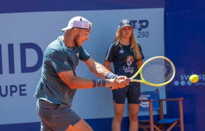 July 20, 2024, Gstaad, Bern, Switzerland: Gstaad Switzerland, 07 20 2024: JAN-LENNARD STRUFF of Germany against QUENTIN HALYS of France during the semi-finals of EFG Swiss Open Gstaad ATP, Tennis Herren 250, EFG Swiss Open Gstaad-ATP 250 took place at Roy Emerson Arena in Gstaad, which is located in the famous ski resort of Gstaad and which is located in the Bernese Oberland..QUENTIN HALYS won 6-3, 7-6. Gstaad Switzerland - ZUMAd206 20240720_zip_d206_016 Copyright: xEricxDubostx