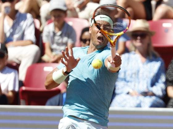 Spain s Rafael Nadal during Saturday s semi final in the men s singles against Croatia s Duje AjdukoviÄ‡ in the Nordea Open in Bastad, Sweden on july 20, 2024 BASTAD SWEDEN x9200x  Copyright: xAdamxIhse TTx SWEDEN TENNIS BASTAD OPEN