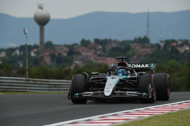 July 20, 2024, Budapest, Budapest, Hungary: George Russel of Mercedes on the third free practice session of the 2024 Formula 1 Hungarian Grand Prix held on the Hungaroring. Budapest Hungary - ZUMAs291 20240720_zip_s291_020 Copyright: xBalintxSzentgallayx