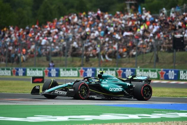 July 20, 2024, Budapest, Budapest, Hungary: Fernando Alonso of Aston Martin on the third free practice session of the 2024 Formula 1 Hungarian Grand Prix held on the Hungaroring. Budapest Hungary - ZUMAs291 20240720_zip_s291_021 Copyright: xBalintxSzentgallayx