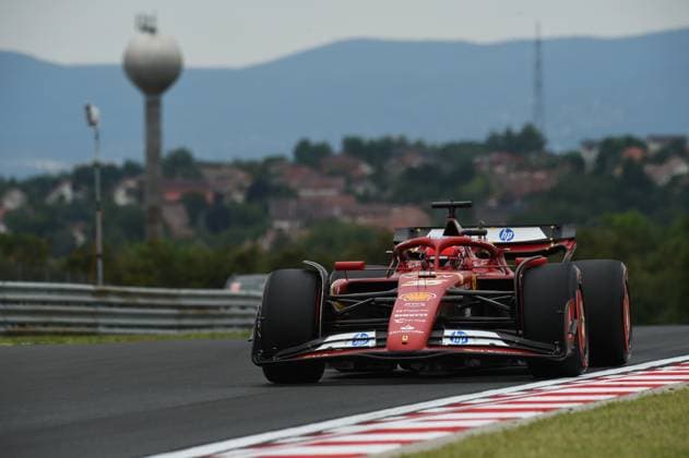 July 20, 2024, Budapest, Budapest, Hungary: Charles Leclerc of Ferrari on the third free practice session of the 2024 Formula 1 Hungarian Grand Prix held on the Hungaroring. Budapest Hungary - ZUMAs291 20240720_zip_s291_025 Copyright: xBalintxSzentgallayx