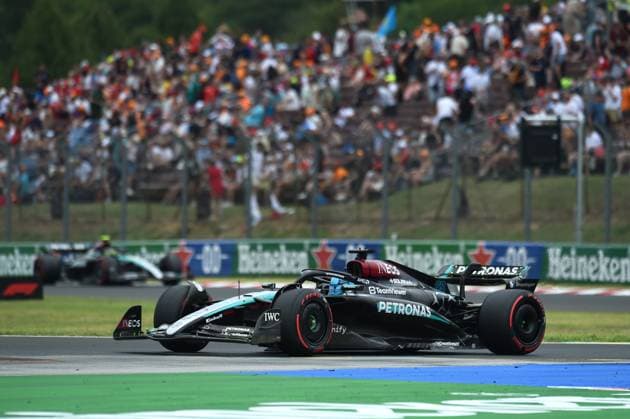 July 20, 2024, Budapest, Budapest, Hungary: George Russel of Mercedes on the third free practice session of the 2024 Formula 1 Hungarian Grand Prix held on the Hungaroring. Budapest Hungary - ZUMAs291 20240720_zip_s291_026 Copyright: xBalintxSzentgallayx