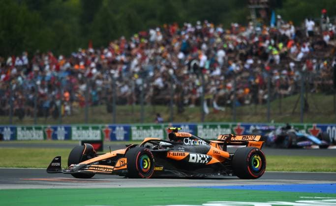 July 20, 2024, Budapest, Budapest, Hungary: Lando Norris of McLaren on the third free practice session of the 2024 Formula 1 Hungarian Grand Prix held on the Hungaroring. Budapest Hungary - ZUMAs291 20240720_zip_s291_027 Copyright: xBalintxSzentgallayx