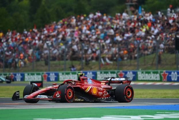 July 20, 2024, Budapest, Budapest, Hungary: Carlos Sainz of Ferrari on the third free practice session of the 2024 Formula 1 Hungarian Grand Prix held on the Hungaroring. Budapest Hungary - ZUMAs291 20240720_zip_s291_029 Copyright: xBalintxSzentgallayx