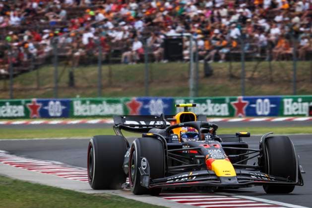 11 PEREZ Sergio (mex), Red Bull Racing RB20, action during the Formula 1 Hungarian Grand Prix 2024, 13th round of the 2024 Formula One World Championship, WM, Weltmeisterschaft from July 19 to 21, 2024 on the Hungaroring, in Mogyorod, Hungary - F1 - HUNGARIAN GRAND PRIX 2024 DPPI Panoramic  240720_R13_UNGHERIA_DP_1H0A5872