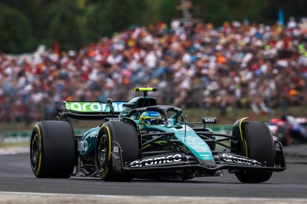 14 ALONSO Fernando (spa), Aston Martin F1 Team AMR24, action during the Formula 1 Hungarian Grand Prix 2024, 13th round of the 2024 Formula One World Championship, WM, Weltmeisterschaft from July 19 to 21, 2024 on the Hungaroring, in Mogyorod, Hungary - F1 - HUNGARIAN GRAND PRIX 2024 DPPI Panoramic  240720_R13_UNGHERIA_DP_1H0A6222