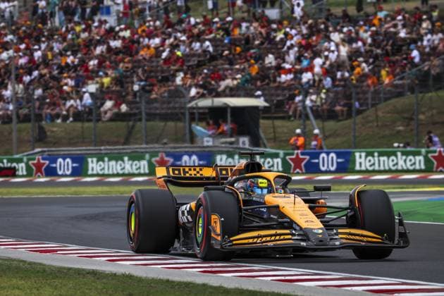 81 PIASTRI Oscar (aus), McLaren F1 Team MCL38, action during the Formula 1 Hungarian Grand Prix 2024, 13th round of the 2024 Formula One World Championship, WM, Weltmeisterschaft from July 19 to 21, 2024 on the Hungaroring, in Mogyorod, Hungary - F1 - HUNGARIAN GRAND PRIX 2024 DPPI Panoramic  240720_R13_UNGHERIA_DP_1H0A5590
