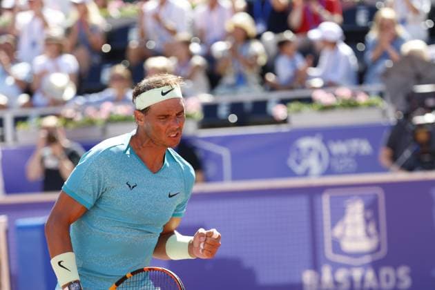 BASTAD, SWEDEN 20240720 Spains Rafael Nadal during Saturdays mens singles semi-final against Croatias Duje AjdukoviÄ‡ at the Nordea Open in Bastad BASTAD SWEDEN x9200x  Copyright: xAdamxIhse TTx NORDEA OPEN BASTAD