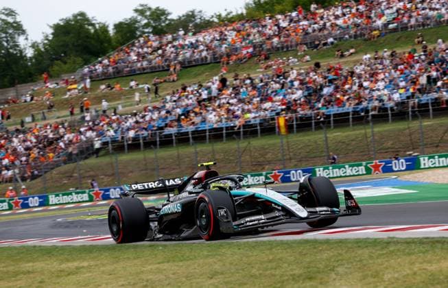 44 Lewis Hamilton GBR, Mercedes AMG Petronas F1 Team , F1 Grand Prix of Hungary at Hungaroring on July 20, 2024 in Budapest, Hungary Photo by HOCH ZWEI Budapest Hungary