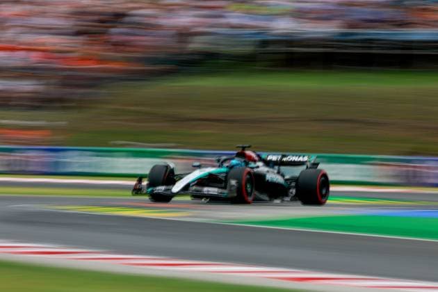 63 George Russell GBR, Mercedes AMG Petronas F1 Team , F1 Grand Prix of Hungary at Hungaroring on July 20, 2024 in Budapest, Hungary Photo by HOCH ZWEI Budapest Hungary