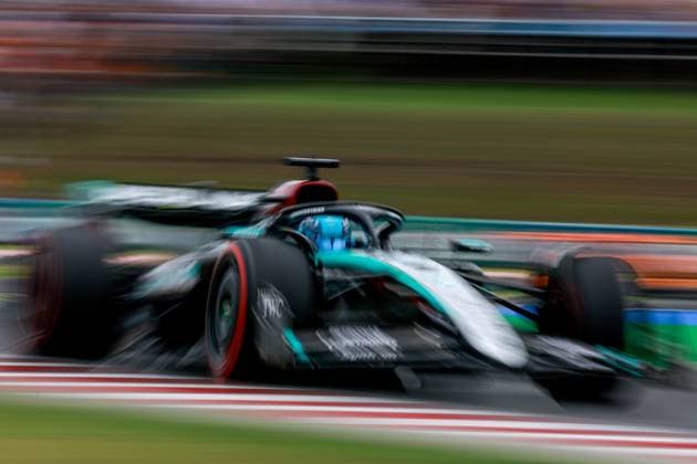 63 George Russell GBR, Mercedes AMG Petronas F1 Team , F1 Grand Prix of Hungary at Hungaroring on July 20, 2024 in Budapest, Hungary Photo by HOCH ZWEI Budapest Hungary