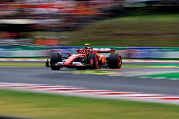 55 Carlos Sainz ESP, Scuderia Ferrari HP , F1 Grand Prix of Hungary at Hungaroring on July 20, 2024 in Budapest, Hungary Photo by HOCH ZWEI Budapest Hungary