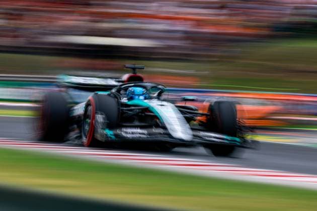 63 George Russell GBR, Mercedes AMG Petronas F1 Team , F1 Grand Prix of Hungary at Hungaroring on July 20, 2024 in Budapest, Hungary Photo by HOCH ZWEI Budapest Hungary