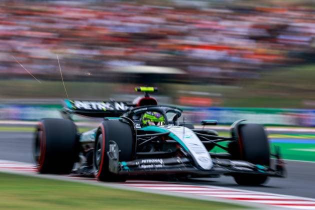 44 Lewis Hamilton GBR, Mercedes AMG Petronas F1 Team , F1 Grand Prix of Hungary at Hungaroring on July 20, 2024 in Budapest, Hungary Photo by HOCH ZWEI Budapest Hungary