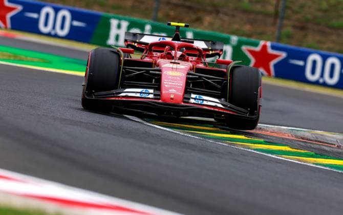 55 Carlos Sainz ESP, Scuderia Ferrari HP , F1 Grand Prix of Hungary at Hungaroring on July 20, 2024 in Budapest, Hungary Photo by HOCH ZWEI Budapest Hungary