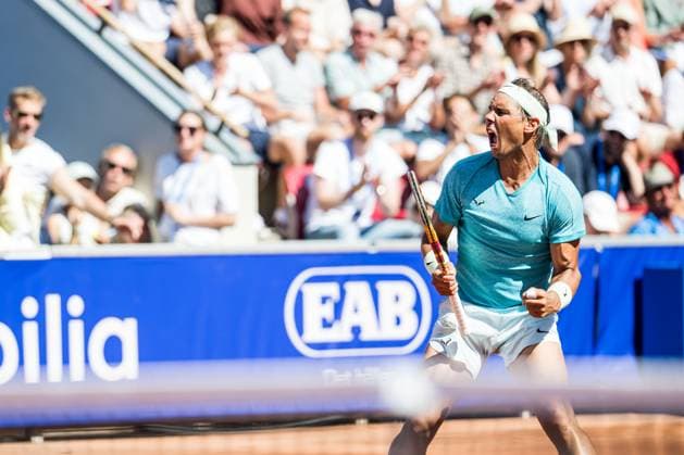 240720 Rafael Nadal of Spain celebrates during day 6 of the Nordea Open on July 20, 2024 in Bastad Photo Niclas Jönsson BILDBYRAN COP 273 NO0290 tennis atp 250 nordea open bbeng jubel  Copyright: NICLASxJÖNSSON BB240720NO050