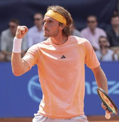 Gstaad Switzerland, 07 20 2024: Stefanos Tsitsipas (GRE) in semi final against Matteo Berrettini (ITA) during EFG Swiss Open. during EFG Swiss Open Gstaad, International Tennis match in Gstaad, Switzerland, July 20 2024  Copyright: xPatrickxDancel IPAxSportx xipa-ax xx IPA_48136368 IPA_Agency_IPA48136368