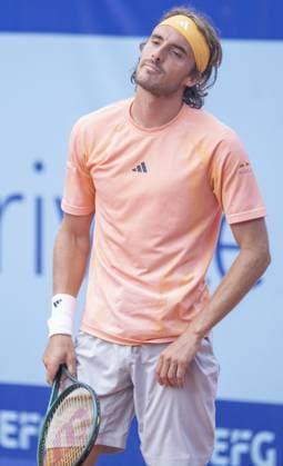 Gstaad Switzerland, 07 20 2024: Stefanos Tsitsipas (GRE) in semi final against Matteo Berrettini (ITA) during EFG Swiss Open. during EFG Swiss Open Gstaad, International Tennis match in Gstaad, Switzerland, July 20 2024  Copyright: xPatrickxDancel IPAxSportx xipa-ax xx IPA_48136387 IPA_Agency_IPA48136387